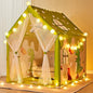 TTLOJ Gift for Christmas Dinosaur Style Kids Play Tents for Boys Girls, Castle Tent, Large Playhouse Toy for Toddler Play House, Teepee Tent Indoor Outdoor (Ball Lights NOT Included