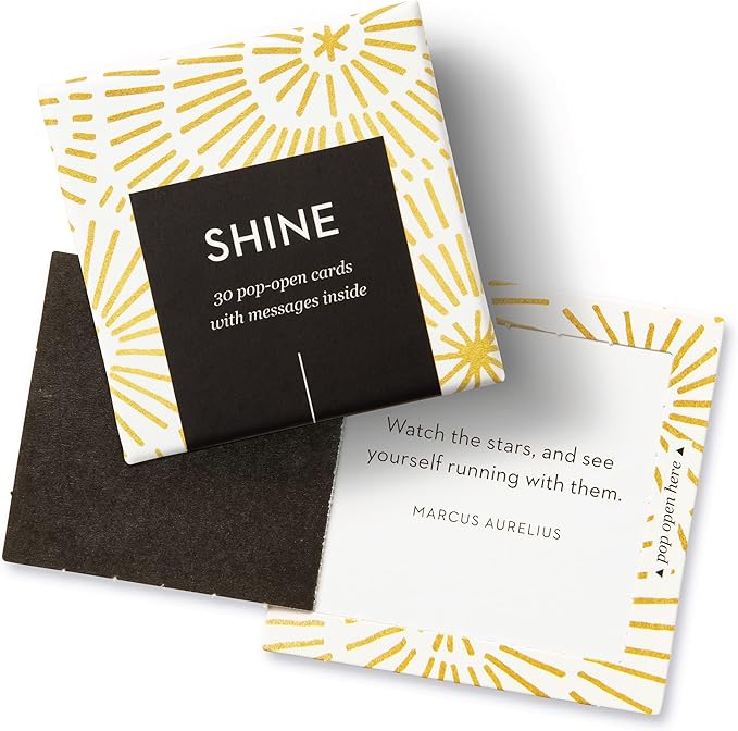 Compendium ThoughtFulls Pop-Open Cards — 3-Pack of Shine, Believe, Merry Christmas — 90 Pop-Open Cards, Each with a Different Message Inside