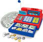 Calculator Cash Register Toy Gift for Kids Age 3, 4, 5, 6, 7, 8+ Year Old, 103 Pcs Grocery Store Playset with Microphone, Credit Card, Cash Register for Toddlers Kids 4-8