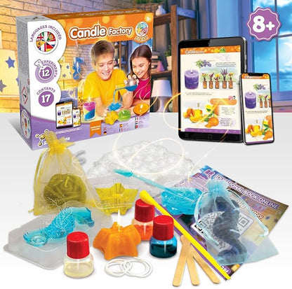 Science4you Candle Kit for Kids - Make Your Own Candles with This Unique Candle Making Kit for Children with 12 Science Experiments for Kids Age 8+