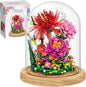 Flower Bouquet Building Kit Flowers Botanical Collection DIY Plants Bonsai Tree Friends Sets Adult Building Blocks Set Christmas New Year Birthday Gift for Girls Mom Women Girlfriend(Roses)