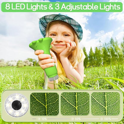 Kids Microscope Pocket Microscope -1000X Portable Microscope for Kid | Photo and Video Mini Microscopes | 2'' Digital Little Scientist Microscopes for 3-10 Age Years Old Boys Girls Toys Gifts