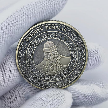 Knight Templar Challenge Coin Religious Coin Collection Commemorative Gift