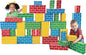 Teacher Created Resources Heavy-Duty Cardboard Building Blocks – 40-Piece Set, Supports 150 lbs – Easy-to-Clean, Sturdy, Colorful – Large, Medium & Small Sizes