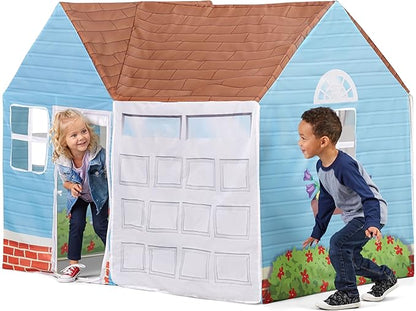 Kid Trax Magical Playhouse Tent for Kids, Indoor/Outdoor Toys, Kids Tent, Large Space Pretend Play Toys, Easy Assembly, Front and Rear Openings, Sturdy, Easy Storage w/ Carrying Case, BLUE