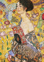 Moruska Lady with Fan by Gustav Klimt Jigsaw Puzzle 1000 Piece Art Puzzles for Adults