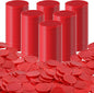 Coopay 1000 Pieces 1 Inch Bingo Chips Bulk, Bingo Markers for Math Practice, Plastic Learning Counters Disks Counting Discs and Poker Chips Game Tokens Kids Reward (Red)
