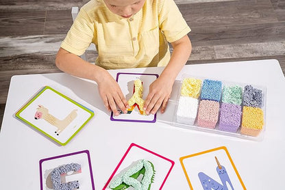 Educational Insights Playfoam Shape & Learn Letter Sounds: Flash Card Set, Preschoolers Learn to Write, Sensory Toys, Ages 3+