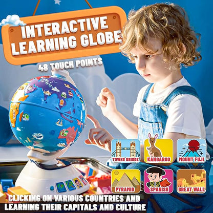 SMILESSKIDDO Globe Toy for Toddlers - Toys for 1 Year Old Boy, Toddler Toys, Globe With Dynamic Lighting And Sounds, Learning Educational Toys for Toddler 1-3, Birthday Present Toys for Ages 0-2