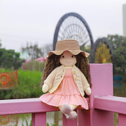 BlissfulPixie Waldorf Doll Handmade Rag Doll - Personalized Collectors Plush Doll for Kids Birthday Present with Beautiful Present Box-Kristy 12"