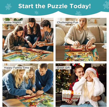 500 Piece Puzzle for Adults, Cozy Kitchen and Garden View Jigsaw Puzzle, Colorful Puzzles with Flowers, Sunshine and Dog, Relaxing Gifts for Adults, Seniors and Kids, Finished Size 20.5”x 15”