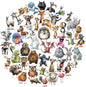 50 Pcs Funny Quirky Crazy Animal Stickers for Kids Teacher Water Bottle Laptop Phone Case Kindle Suitcase Scrapbook Diary Notebook Craft, Waterproof Vinyl Sticker Decal