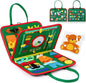 Hooku Busy Board for 1 Year Old, Montessori Sensory Toys for Toddlers 1-3, Fine Motor Travel Toys, Toddler Learning Activities, Birthday Gifts for Baby Boy Girl