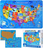 TAOZI&LIZHI Floor Puzzles for Kids Ages 4-6, 6-8, 70 Piece US Map 50 States with Capitals Large Toddler Puzzle Age 2-4, Jigsaw Puzzles for Kids Ages 3-5, Geography Puzzles Toys Gift for 4-8 Years Old