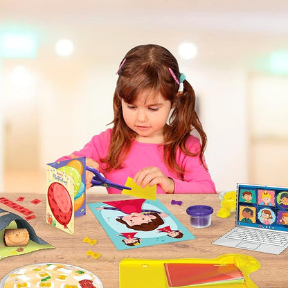 Imagimake My First Craft Kit | 25 Craft Activities in Scissor Skills Activity Book | Toddler Arts and Crafts for Kids Ages 3,4,5,6 | Toddler Girls Toys | Perfect Gifts for 3 Year Old Girl and Boy