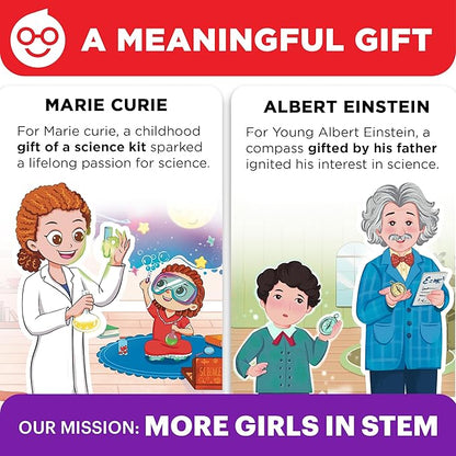 Doctor Jupiter Girls' Science Kit, Chemistry Set for Kids Ages 8-10-12-14 | Birthday Gift Ideas for 8,9,10+ Year Old Girls | STEM Toy Kit with 50+ Experiments | Learning & Educational Projects