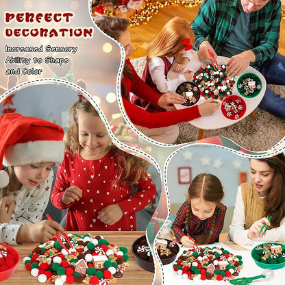 135 Pcs Christmas Gingerbread Man Sensory Bin Items Christmas Candy Counting Sorting Sensory Bin Filler Fine Motor Toys Gingerbread Man Counts for Kids Xmas Counting Toys for Preschool