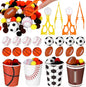 228Pcs Sensory Bin Filler Sensory Bin Accessories Fine Motor Football Basketball Soccer Baseball Sport Themed for Counting Sorting Numbering DIY Crafts Fine Motor Games