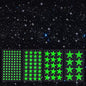 AOWDIAO Glow in The Dark Star Stickers – 630 Pieces (4 Sizes) – Luminous Ceiling & Wall Decor for Kids’ Bedroom, Nursery, Party