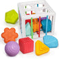 LiKee Shape Sorter Toys for 1+ Years Old, 10pcs Montessori Baby Blocks, Sensory Toddler Learning Toy for Fine Motor Skills, Infant Developmental Toys Gift for Boys Girls Ages 18+ Months