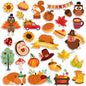 Window Clings Stickers for Kids Window Gel Clings Decals Thick Gel Clings Toddlers and Adults Classroom Home Nursery Airplane Birthday Party Supplies (Fall)