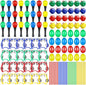 120 Pcs Maracas for Kids,Back to School Supplies Maracas Mexican Shaker Musical Instruments, Wrist Bells, Sand Hammers, Eggs Shakers, Castanets, Wooden Rhythm Sticks for Preschool