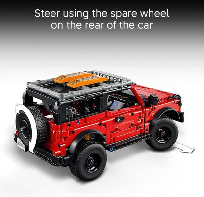 LEGO Technic Ford Bronco Kids Toy Car - Building Toy for Boys and Girls, Ages 10+ - Car Toy and Model Kit - Makes a Cool Birthday Gift for Kids - Authentic Ford Bronco Trim & Details - 42213