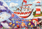 Jumbo Floor Puzzle for Kids,Large Jigsaw Puzzles 24 Piece for Kids Ages 3-5 (sea World)