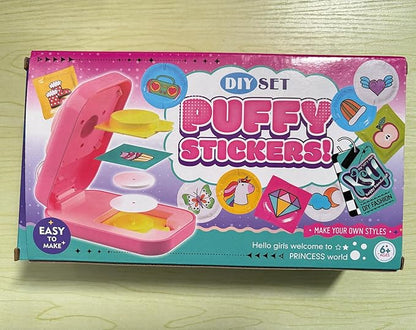 Puffy Sticker Maker Kit for Kids - Make Your Own 3D Stickers Ages 6-10 - Create DIY Craft Machine Unicorn Arts and Crafts Kits for Girls & Boys (60 Stickers)