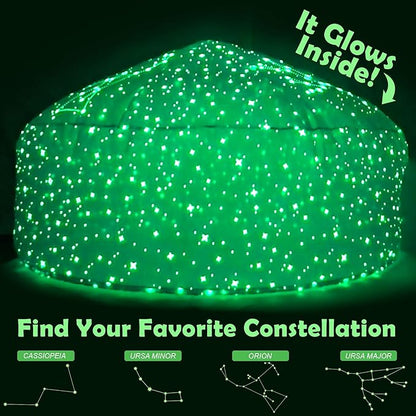 The Original Patented AirFort - Build A Fort in 30 Seconds, Inflatable Fort for Kids, Play Tent for 3-14 Years, A Playhouse Where Imagination Runs Wild, Fan not Included (Constellation)