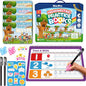 Magic Grooved Writing Practice for Kids, Reusable Grooved Handwriting Practice Workbook Ages 3-8, Large 11.2"x7.5" Preschool Learning Activities Tracing Books, Kindergarten Educational Toys for 5-7