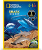 Blue Marble National Geographic Shark Dig Kit - Excavation Science Kit for Kids 8-12 With 2 Figurines and Dig Tool