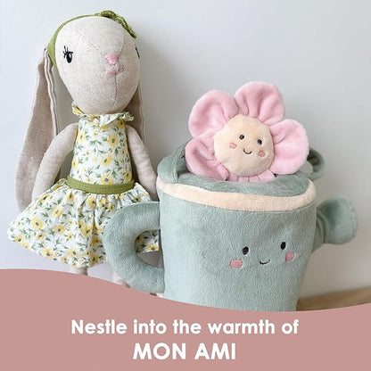 MON AMI Daisy The Bunny Stuffed Animal Doll – 13”, Rabbit Plush Animal Doll, Use as Toy or Room Decor, Great Easter for Kids of All Ages