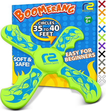 Boomerangs for Kids - Christmass Gifts for Grandkids Boys & Girls All Ages - Outdoor Flying Disc - Fun Boy Stocking Stuffers - Boys Toys Age 8-10 Year Old & 10-12 & Up - Beach Toys for Kids Presents