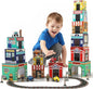 Youuys Sorting and Stacking Toys for Toddlers with Nesting Garages & Race Track & Wooden Cars & Community Helpers, Montessori Nesting Boxes for 1-3 Preschool Learning for 1 2 3 Boys Girls Gift