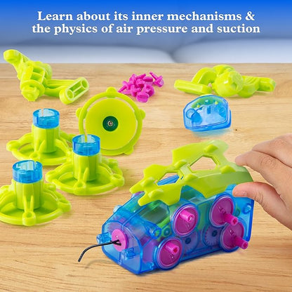 Thames & Kosmos GeckoBot 2.0 STEM Experiment Kit | Build a Wall-Climbing Gecko Robot, Improved Design & Suction Cup Technology, Guided Assembly, Fun & Educational Science Gift for Boys & Girls Ages 8+