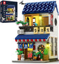 Reobrix Japanese Izakaya Shop Building Blocks 66502, 2 in 1 Creative Street View House Building Kit with Lighting Set, Japanese Architecture Home Office Decor, Ideal Gifts for Boys Girls Adults 14+