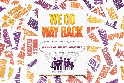 We Go Way Back – Board Games for Adults – Family Games – Party Games - Game Night – Give Clues, Cues, and Codes - Best Friend Game – Do You Know Your Family and Friends