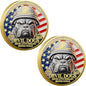 USMC 250th Anniversary Challenge Coin – Double-Sided Marine Corps Commemorative with Bulldog & Iwo Jima – Military Gift for Veterans & Collectors (2PCS)