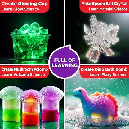 Doctor Jupiter Super Science Kit for Kids Ages 8-12 | Chemistry Set, STEM Toy with 100+ Experiments & Geyser Tube | Birthday Gift Ideas for Boys & Girls 8+ Years Old | Learning & Educational Projects