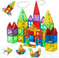 MAGBLOCK Magnetic Tiles for Kids, 66PCS Magnet Tiles Building Blocks Construction Toys Incorporating Magnets for Toddlers, Magnetic Blocks Learning Toys Gift for 3+ Year Old Boys and Girls