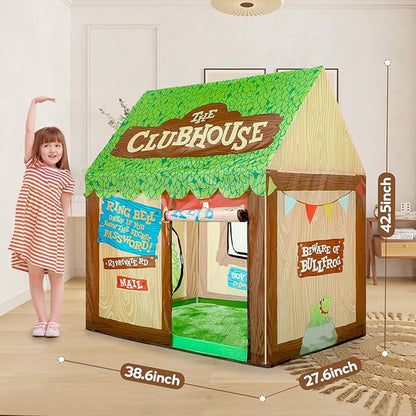 SweHouse Kids Play Tents Indoor: Cute Playhouse Tent for Kids with Padded Play Mat - Toddler Play Tents Boys Fort Play Area Decorations for Birthday
