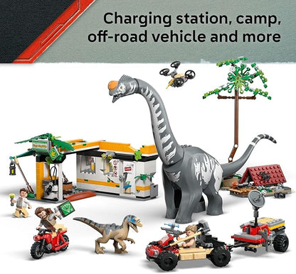 LEGO Jurassic World Raptor & Titanosaurus Tracking Mission Kids Toy - Building and Learning Toy for Pretend Play - Dinosaur Action Figures for Boys & Girls, Ages 7+ - Gift Idea for Birthdays - 76973