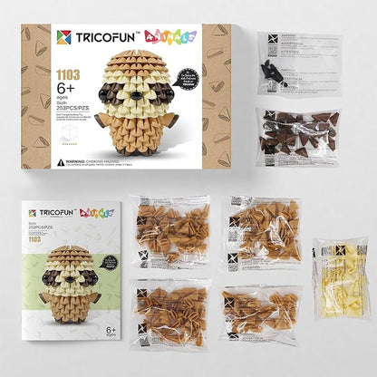 Animals 3D Soft Building Blocks - Cute Animal Kit, Pressure-Relief, STEM Educational Toys, Enhance Hands-On Skills Interlocking Building Blocks (1103-SLOTH)