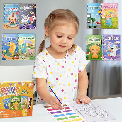 Bondream 24 Water Coloring Books for Kids Party Favors,Coloring Books for Children Ages 4-8,Birthday Christmas Goodie Bag Stuffers Kids Art Craft Kit Teacher Return Gift Classroom Prize