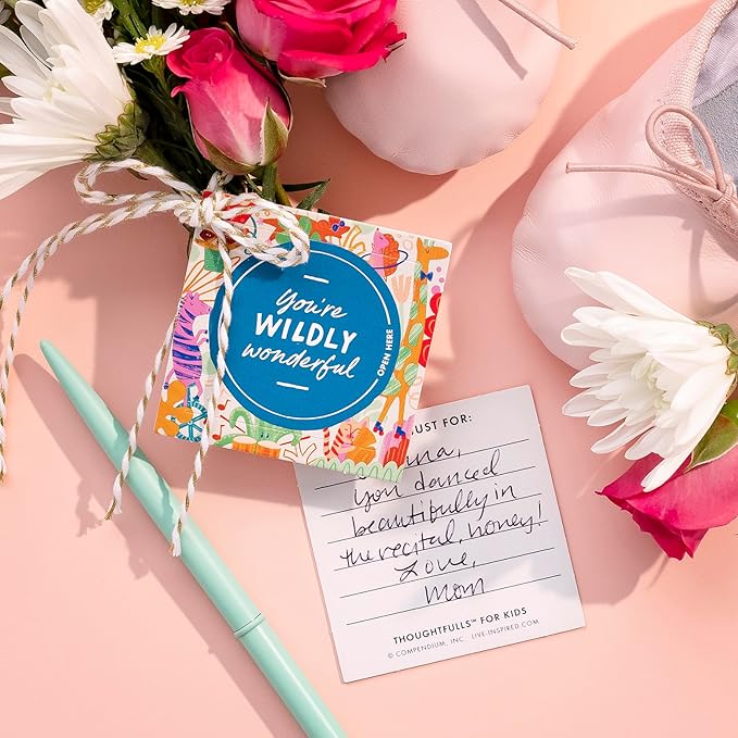 Compendium ThoughtFulls for Kids – You're Wildly Wonderful – 30 Pop-Open Cards to Share with Kids, Each with a Different Inspiring Message Inside