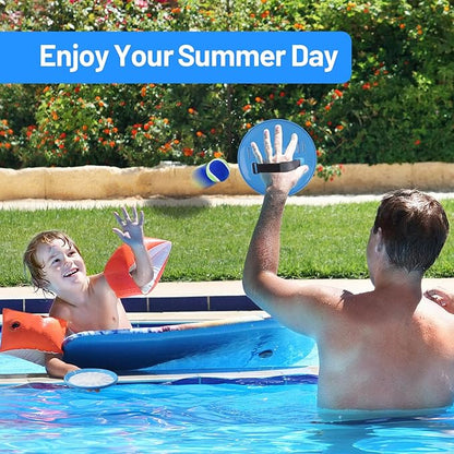 Kids Toys Toss and Catch Ball Set Game with 4 Paddles 4 Balls,Beach Toy Pool Toy Outdoor Yard Game for Kids Ages 3-12,Toys for Toddlers Age 3-5, Gifts for 3 4 5 6 7 8 9 10+ Year Old Boys Girls