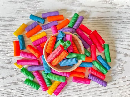 4 Cups of Rainbow Pasta Sensory Bin Filler for Sensory Table
