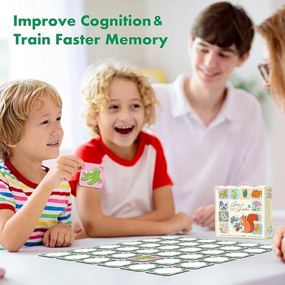 Memory Matching Game, 72 PCS Grow A Garden Matching Cards for Toddlers 36 Designs Memory Cards Educational Toys for Preschool 4 5 6 Years Old