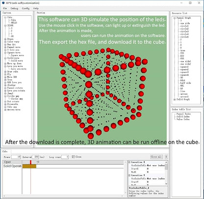 3D Led Cube Light DIY Kit with 3D Animation Editing Software Squared LED 8x8x8 Electronic Toy for Children and Teenagers Learning Activities Suit(3D8S-BLUE)